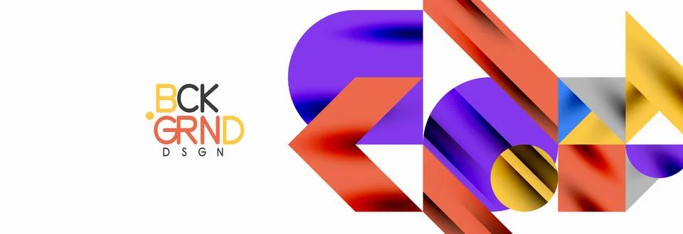 Trendy triangles lines, round elements and circles. Vector Illustration For Illustrazione stock