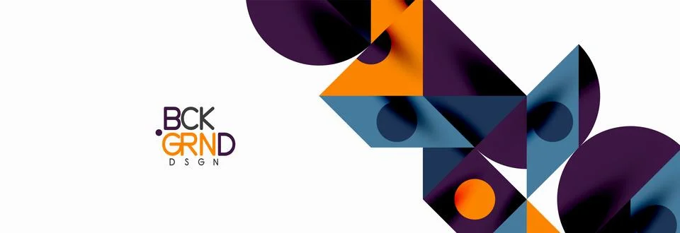 Trendy triangles lines, round elements and circles. Vector Illustration For Stock Illustration