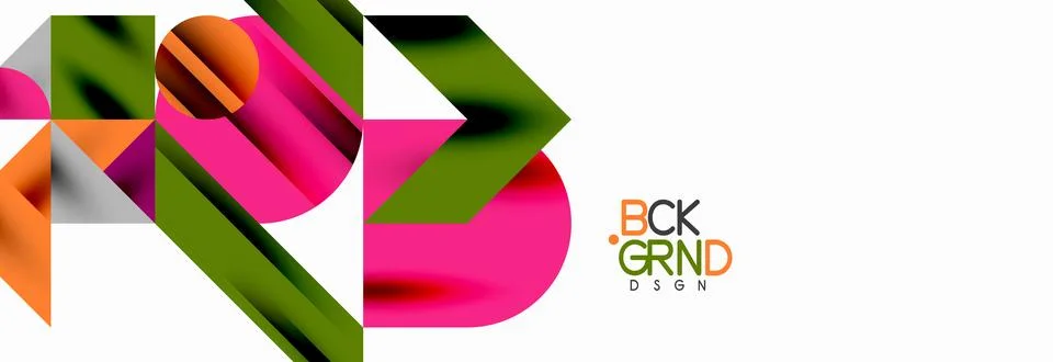 Trendy triangles lines, round elements and circles. Vector Illustration For Illustrazione stock