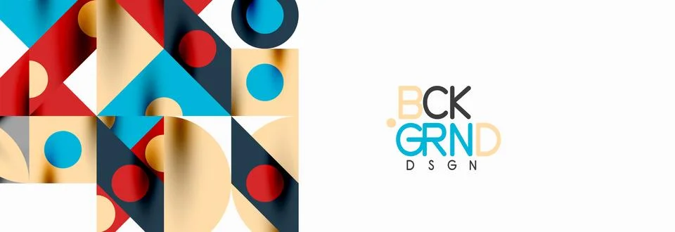 Trendy triangles lines, round elements and circles. Vector Illustration For Stock Illustration