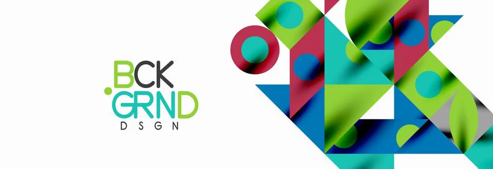 Trendy triangles lines, round elements and circles. Vector Illustration For Stock Illustration
