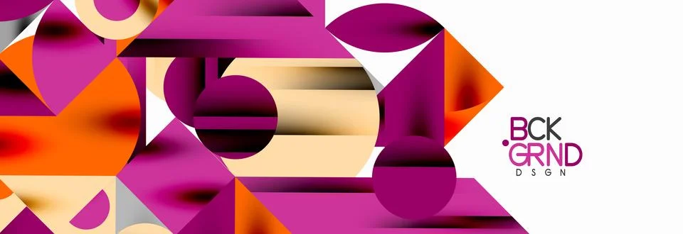 Trendy triangles lines, round elements and circles. Vector Illustration For Stock Illustration