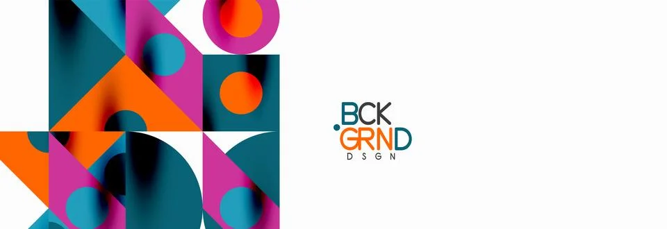 Trendy triangles lines, round elements and circles. Vector Illustration For Stock Illustration