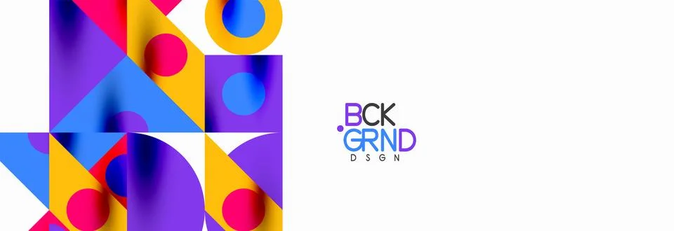 Trendy triangles lines, round elements and circles. Vector Illustration For イラスト素材