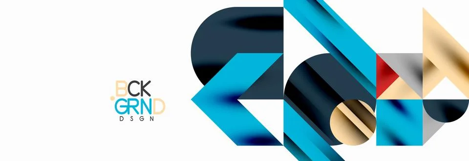 Trendy triangles lines, round elements and circles. Vector Illustration For Stock Illustration
