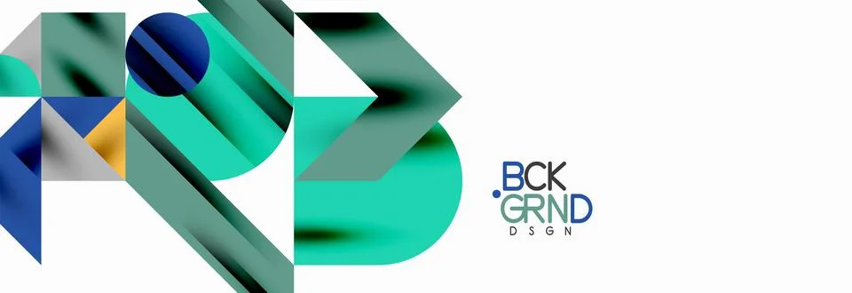 Trendy triangles lines, round elements and circles. Vector Illustration For Illustrazione stock