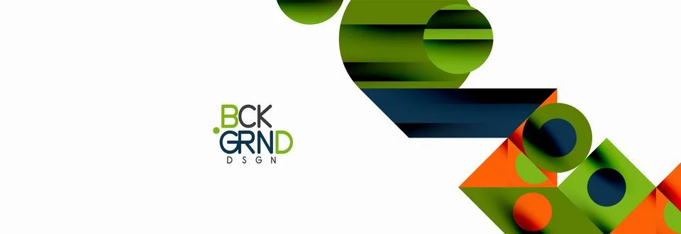 Trendy triangles lines, round elements and circles. Vector Illustration For Illustrazione stock