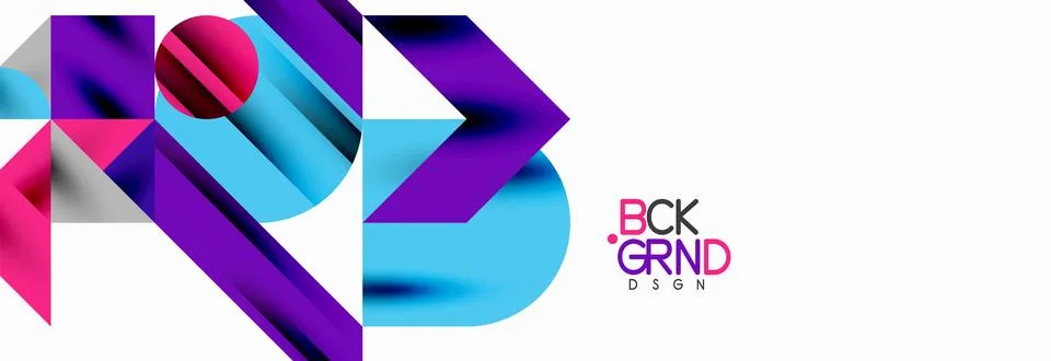 Trendy triangles lines, round elements and circles. Vector Illustration For Stock Illustration