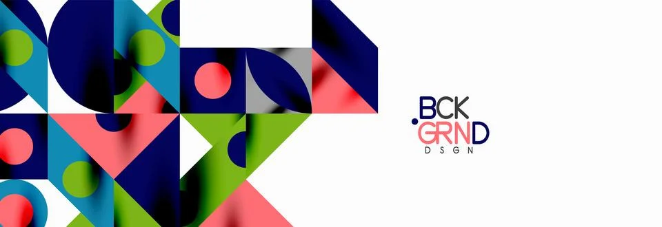 Trendy triangles lines, round elements and circles. Vector Illustration For Illustrazione stock