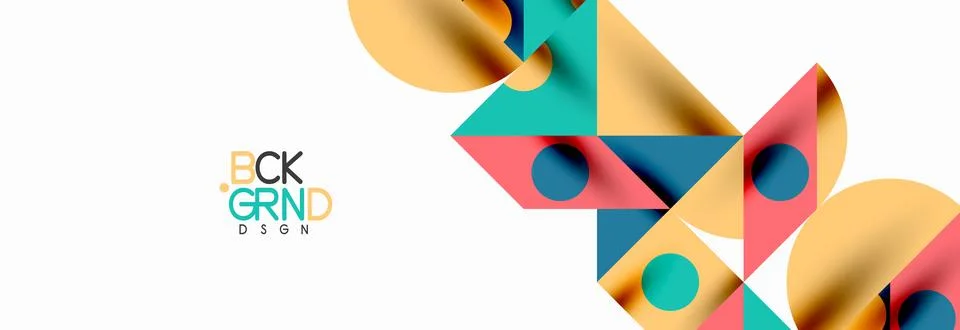 Trendy triangles lines, round elements and circles. Vector Illustration For Illustrazione stock