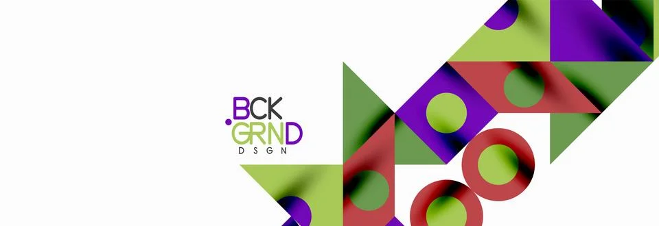 Trendy triangles lines, round elements and circles. Vector Illustration For Illustrazione stock
