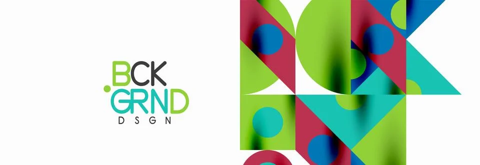 Trendy triangles lines, round elements and circles. Vector Illustration For Illustrazione stock