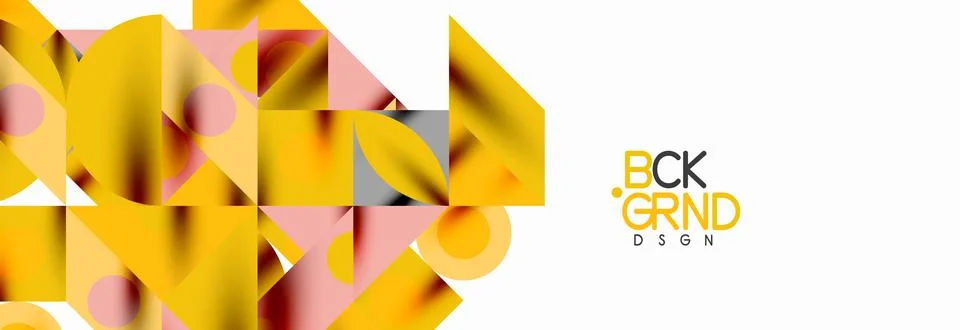 Trendy triangles lines, round elements and circles. Vector Illustration For Illustrazione stock