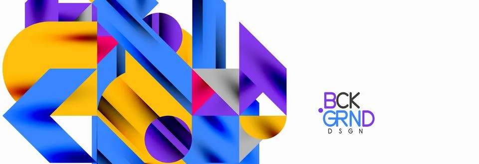 Trendy triangles lines, round elements and circles. Vector Illustration For イラスト素材