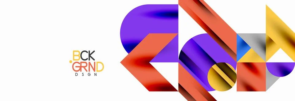 Trendy triangles lines, round elements and circles. Vector Illustration For Illustrazione stock