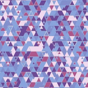 Trendy triangular shapes template pattern. Colorful abstract design 3d render Ilustração Stock