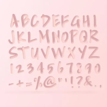 Trendy vector 3d alphabet Stock Illustration