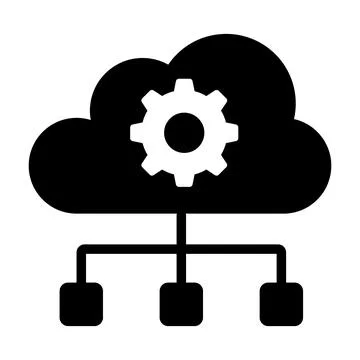 Trendy vector design of cloud network management in editable style 스톡 일러스트