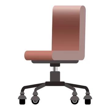 Trendy vector isometric office modern computer chair in a flat style Illustrazione stock
