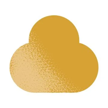 Trendy vector minimalist geometric basic gradient element cloud grunge shape Stock Illustration