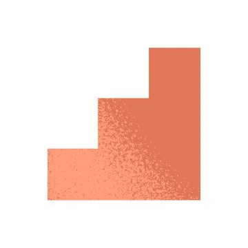 Trendy vector minimalist geometric basic gradient element grunge shape abstract Stock Illustration