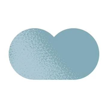 Trendy vector minimalist geometric basic gradient element cloud grunge shape Stock Illustration