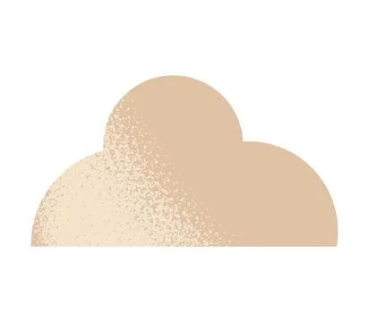 Trendy vector minimalist geometric basic gradient element cloud grunge shape Stock Illustration