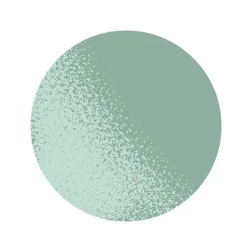 Trendy vector minimalist geometric basic gradient element round grunge shape Stock Illustration