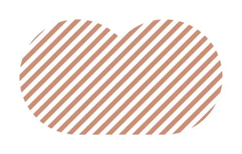 Trendy vector minimalist geometric basic lines cloud element. Shape abstract Stock Illustration