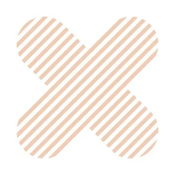 Trendy vector minimalist geometric basic lines multiplication sign element 스톡 일러스트