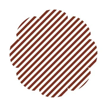 Trendy vector minimalist geometric basic lines flower element. Shape abstract Stock Illustration