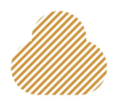 Trendy vector minimalist geometric basic lines cloud element. Shape abstract Stock Illustration