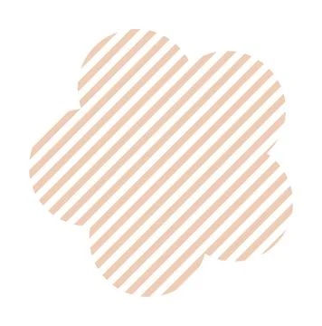 Trendy vector minimalist geometric basic lines flower element. Shape abstract Stock Illustration