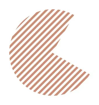 Trendy vector minimalist geometric basic lines element. Shape abstract figure Stock Illustration