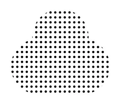 Trendy vector minimalist geometric basic dots cloud element. Shape abstract Stock Illustration