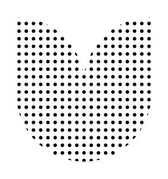 Trendy vector minimalist geometric basic dots flower element. Shape abstract Stock Illustration