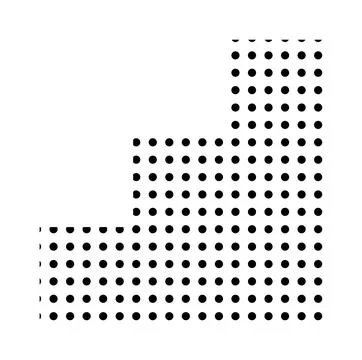 Trendy vector minimalist geometric basic dots element. Shape abstract figure Stock Illustration