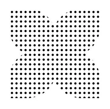 Trendy vector minimalist geometric basic dots flower element. Shape abstract 스톡 일러스트