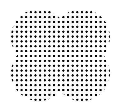 Trendy vector minimalist geometric basic dots flower element. Shape abstract Stock Illustration