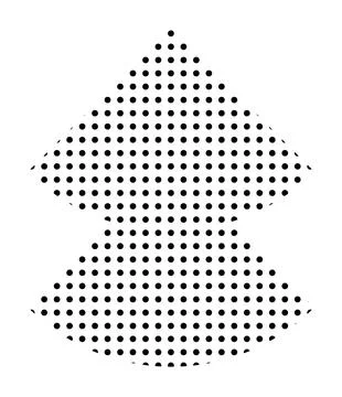 Trendy vector minimalist geometric basic dots element. Shape abstract figure Stock Illustration