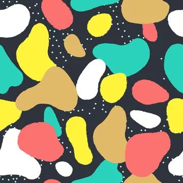 Trendy vector seamless pattern Stock Illustration