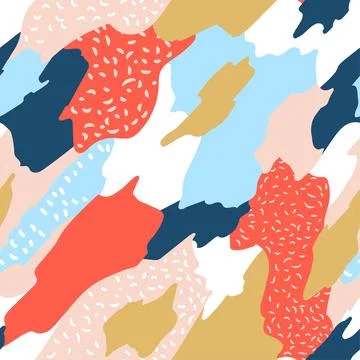 Trendy vector seamless pattern Stock Illustration