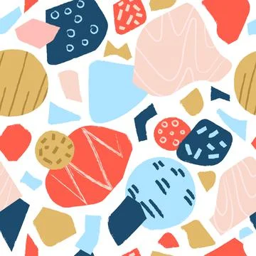 Trendy vector seamless pattern Stock Illustration