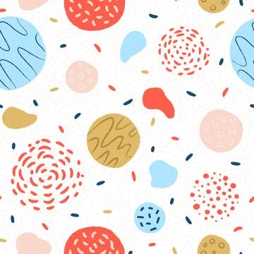Trendy vector seamless pattern Stock Illustration