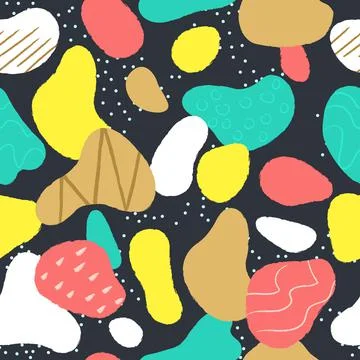 Trendy vector seamless pattern Stock Illustration