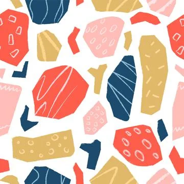 Trendy vector seamless pattern Stock Illustration