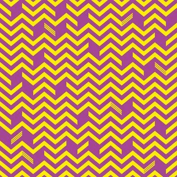Trendy vector seamless zig zag pattern template Stock Illustration