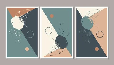 Trendy vector set of minimal fluid organic shapes. Stock Illustration