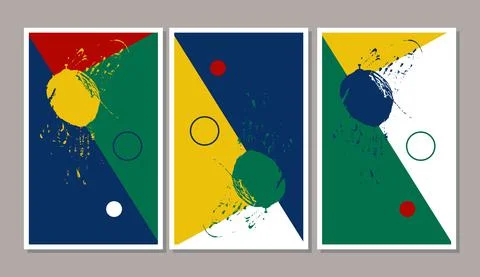 Trendy vector set of minimal fluid organic shapes. Stock Illustration