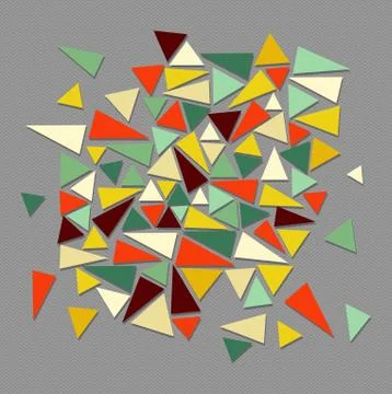 Trendy vintage hipster geometric elements. Stock Illustration